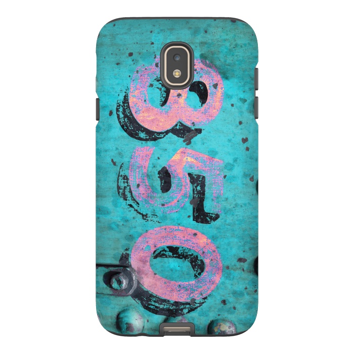 Galaxy J7 StrongFit Number 850 Spray Paint Grunge by Andrea Haase