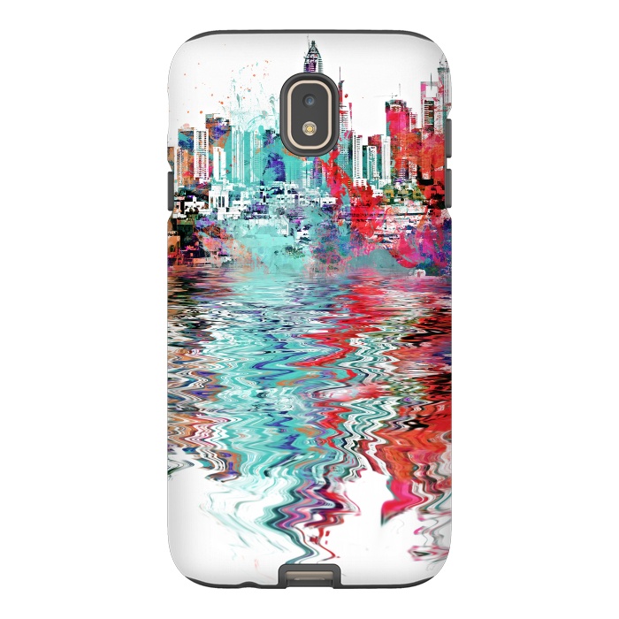 Galaxy J7 StrongFit Surreal City Skyline by Andrea Haase