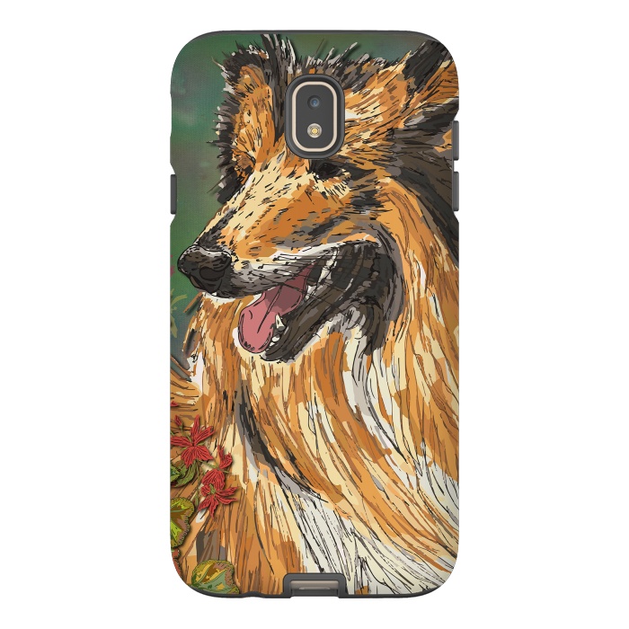 Galaxy J7 StrongFit Rough Collie (Summer) by Lotti Brown