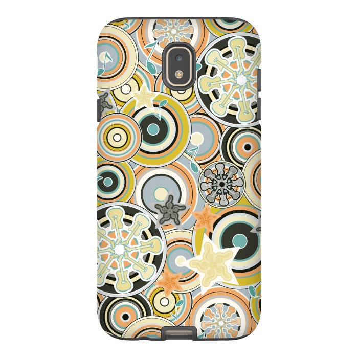 Galaxy J7 StrongFit Glam Boho Rock in Navy and Green by Paula Ohreen