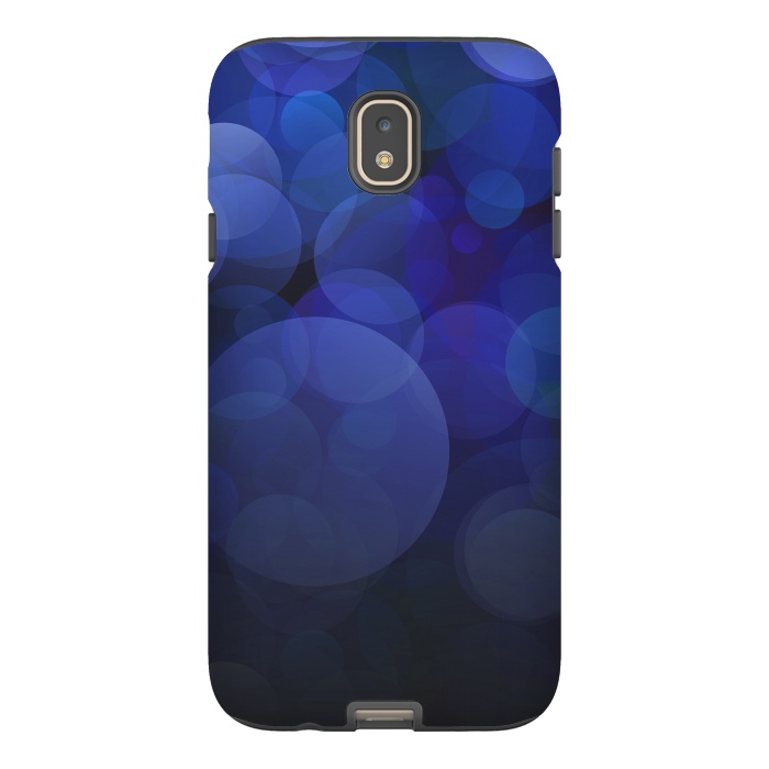 Galaxy J7 StrongFit Magical Blue Bokeh Lights by Andrea Haase