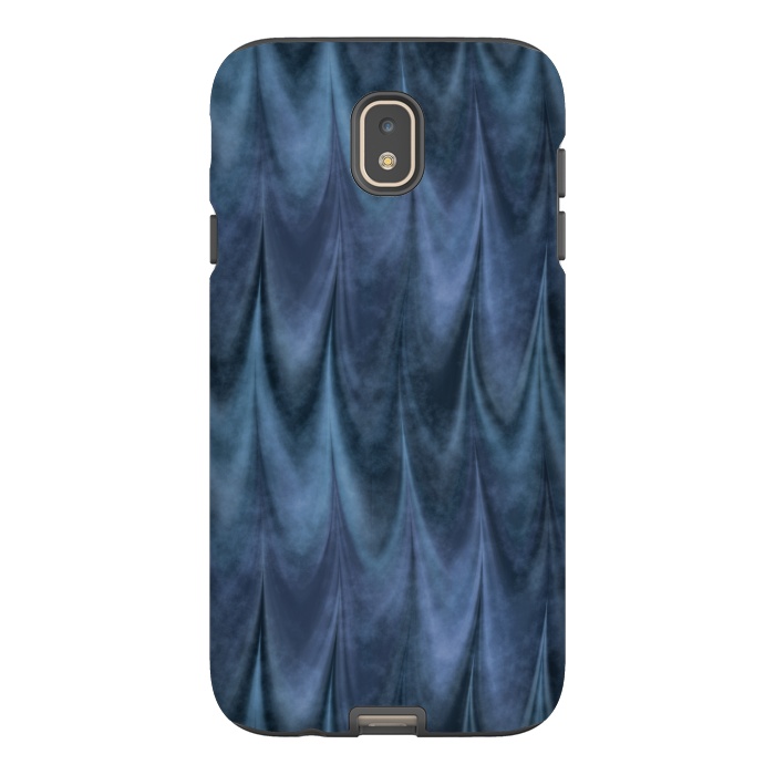 Galaxy J7 StrongFit Blue Wbstract Waves by Andrea Haase
