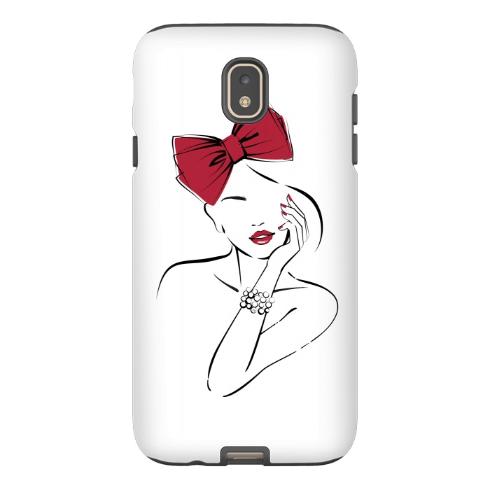 Galaxy J7 StrongFit Girl with a bow portrait by Martina