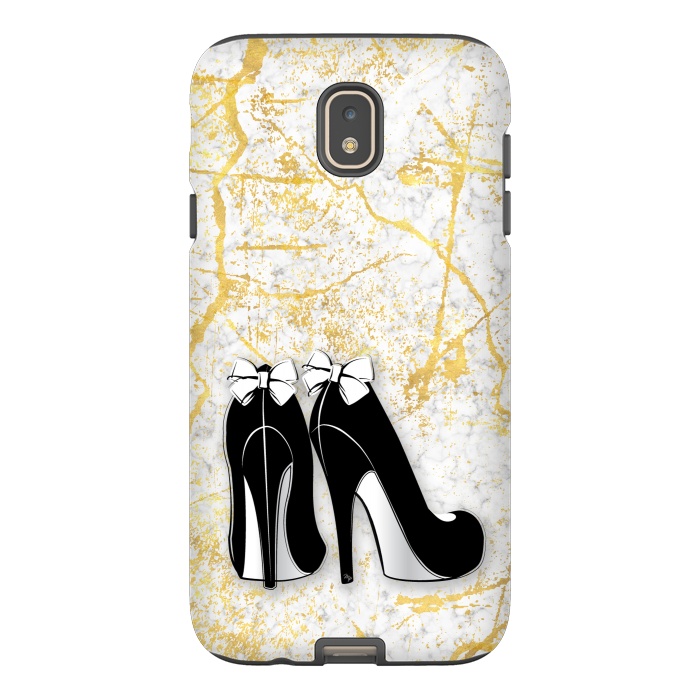 Galaxy J7 StrongFit Luxury Golden Marble Heels by Martina