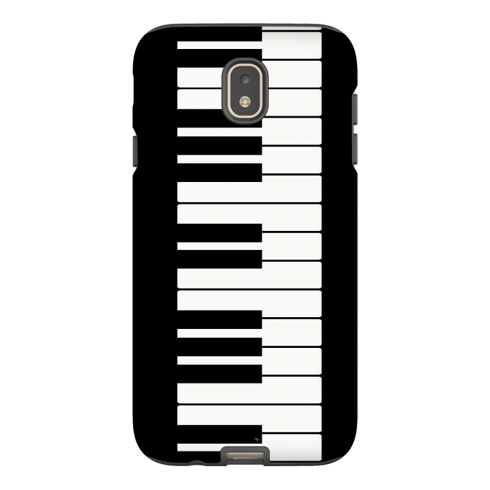 Galaxy J7 StrongFit Black and white piano keys music instrument by Martina