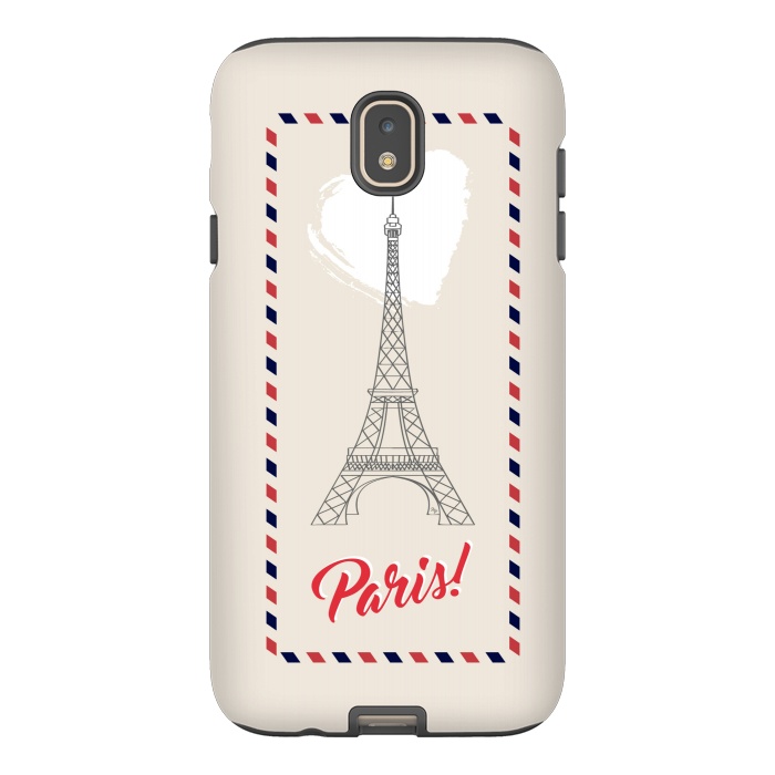 Galaxy J7 StrongFit Vintage envelope Eiffel Tower in Paris by Martina