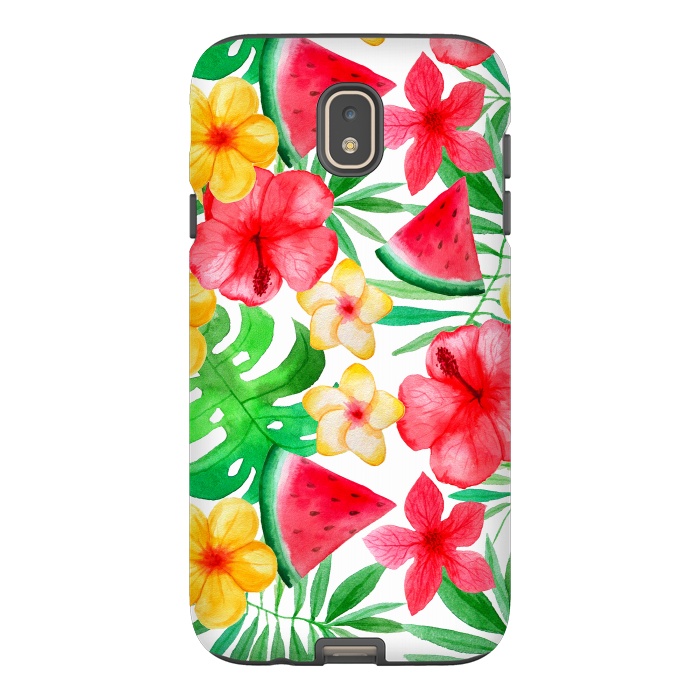 Galaxy J7 StrongFit Aloha Tropical Hibiscus and Melon Pattern by  Utart