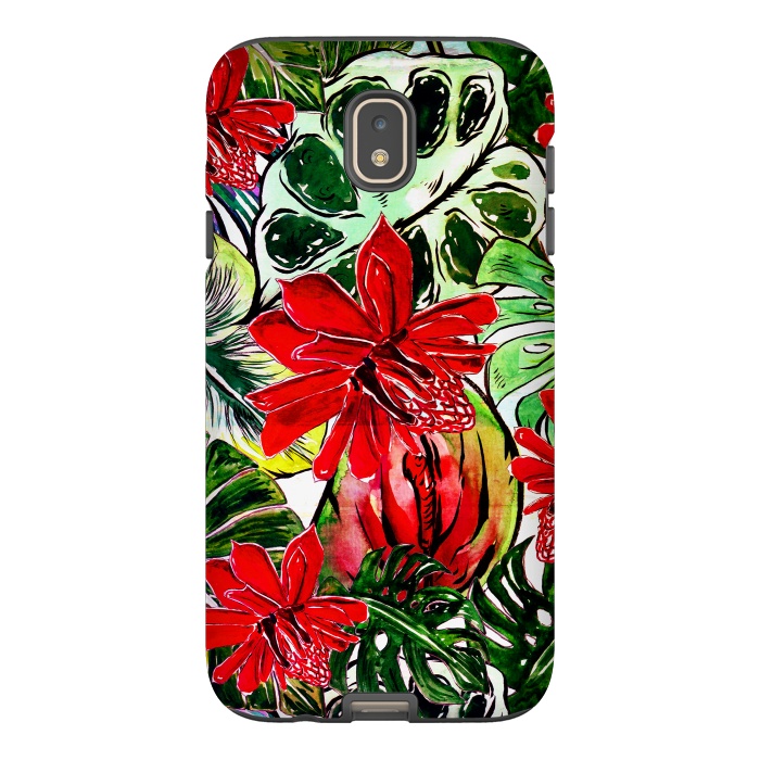 Galaxy J7 StrongFit Aloha Tropical Passiflora Jungle by  Utart