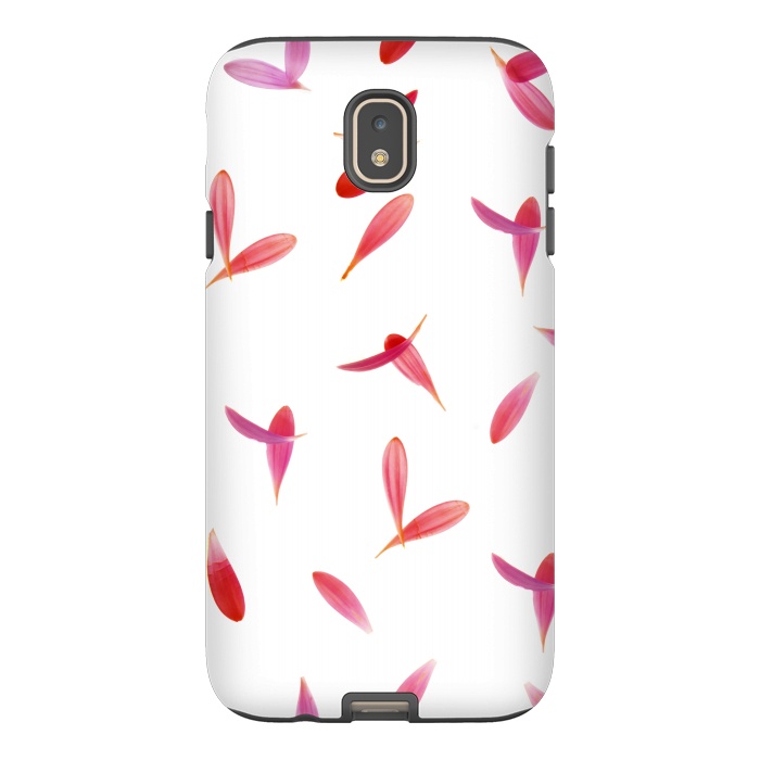Galaxy J7 StrongFit Red Rose Leaves by Creativeaxle