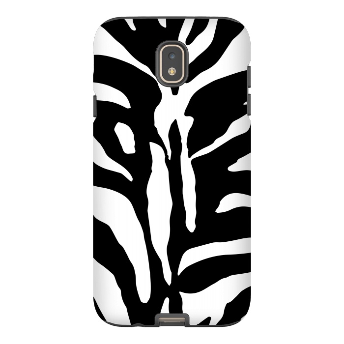 Galaxy J7 StrongFit Black And White Zebra Print 2 by Andrea Haase