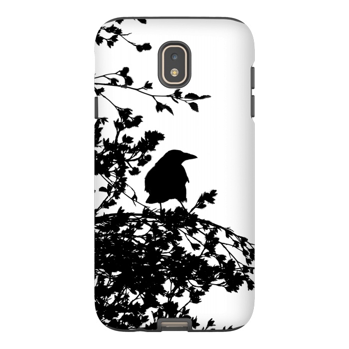 Galaxy J7 StrongFit Black And White Bird by Andrea Haase