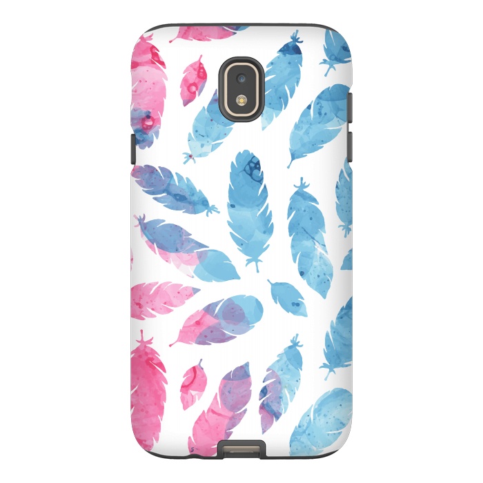 Galaxy J7 StrongFit Peaceful Feather by Creativeaxle