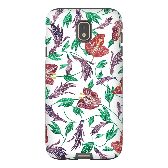 Galaxy J7 StrongFit Tropical Flowers Pattern by Dushan Medich