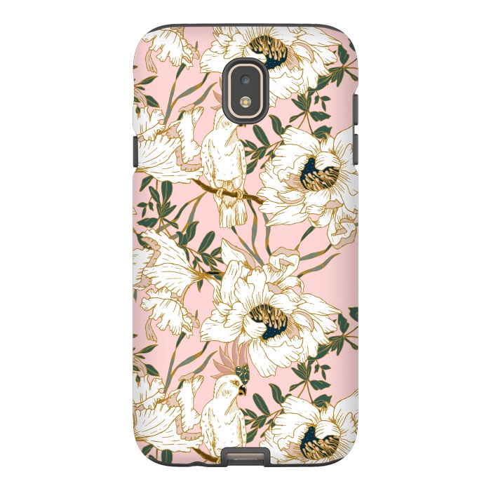 Galaxy J7 StrongFit Exotic birds on flowers by Mmartabc