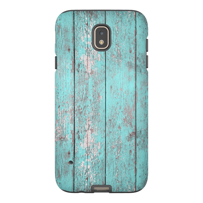 Galaxy J7 StrongFit Old Board Wall With Flaked Paint by Andrea Haase