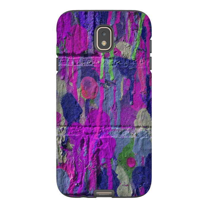 Galaxy J7 StrongFit Colorful Spray Paint Wall by Andrea Haase