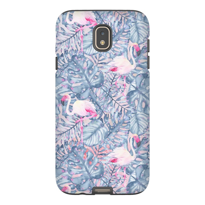 Galaxy J7 StrongFit Pink and Blue Flamingo Summer  by  Utart