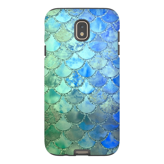 Galaxy J7 StrongFit Ocean green and blue Mermaid Scales by  Utart