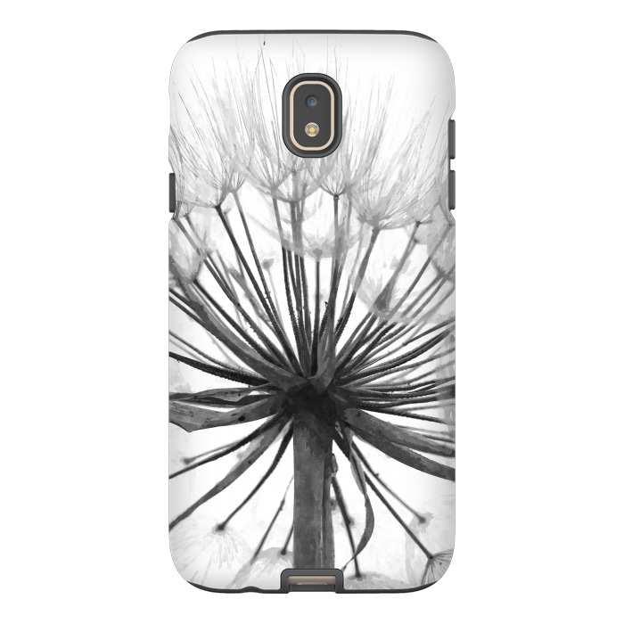 Galaxy J7 StrongFit Black and White Dandelion by Alemi