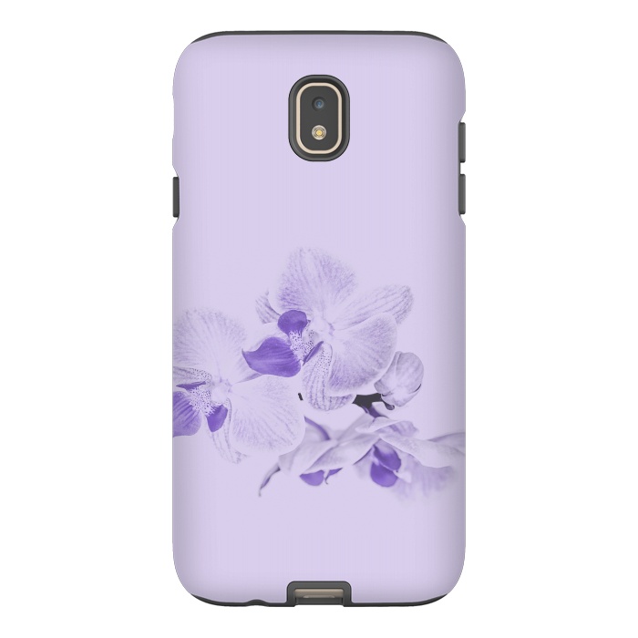 Galaxy J7 StrongFit Purple Orchid Flower by Andrea Haase