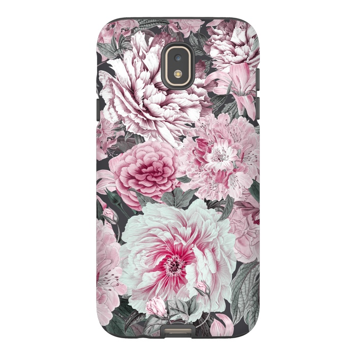 Galaxy J7 StrongFit Romantic Vintage Flower Pattern by Andrea Haase