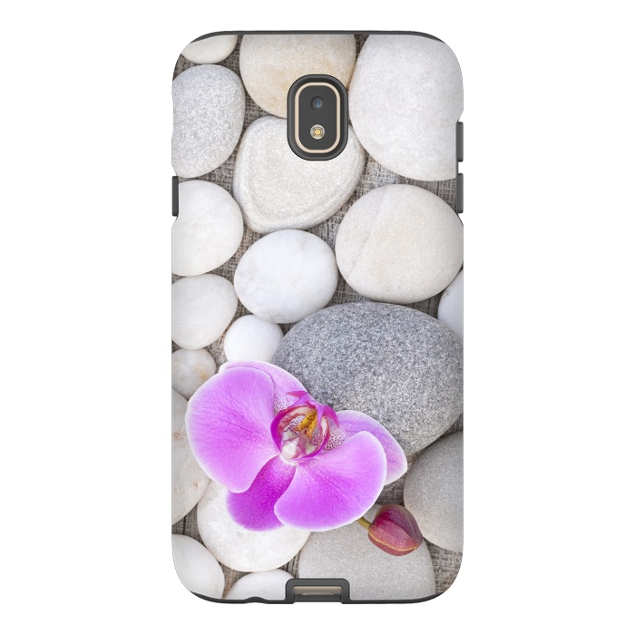 Galaxy J7 StrongFit Zen Style Orchid On Pebble by Andrea Haase