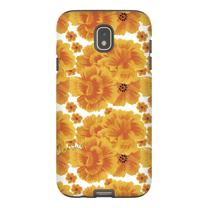Galaxy J7 StrongFit Flores naranjas by Camila