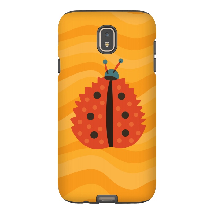 Galaxy J7 StrongFit Orange Ladybug With Autumn Leaf Disguise by Boriana Giormova