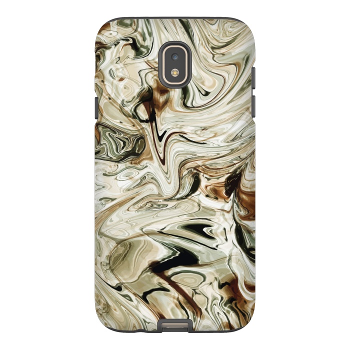 Galaxy J7 StrongFit Brown Marble by Creativeaxle
