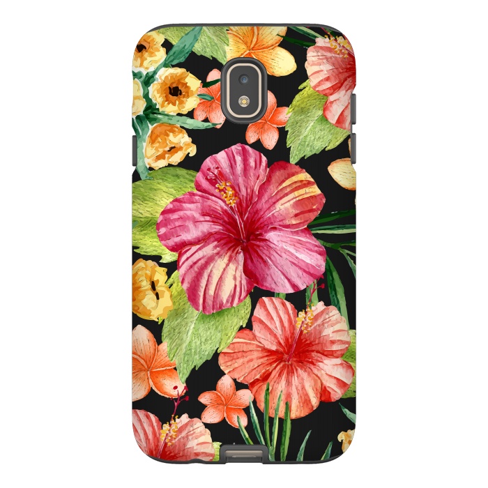 Galaxy J7 StrongFit Watercolor summer flowers 11 by Bledi