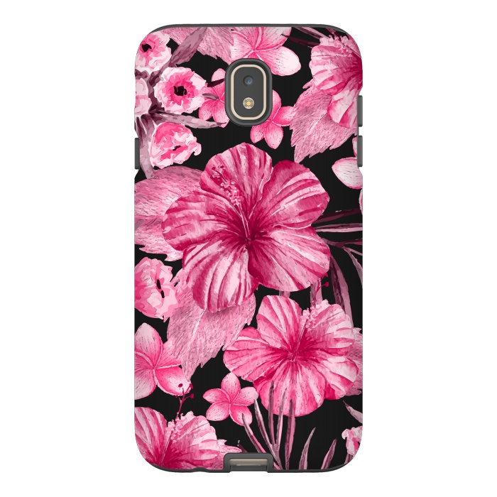 Galaxy J7 StrongFit Watercolor summer flowers 16 by Bledi