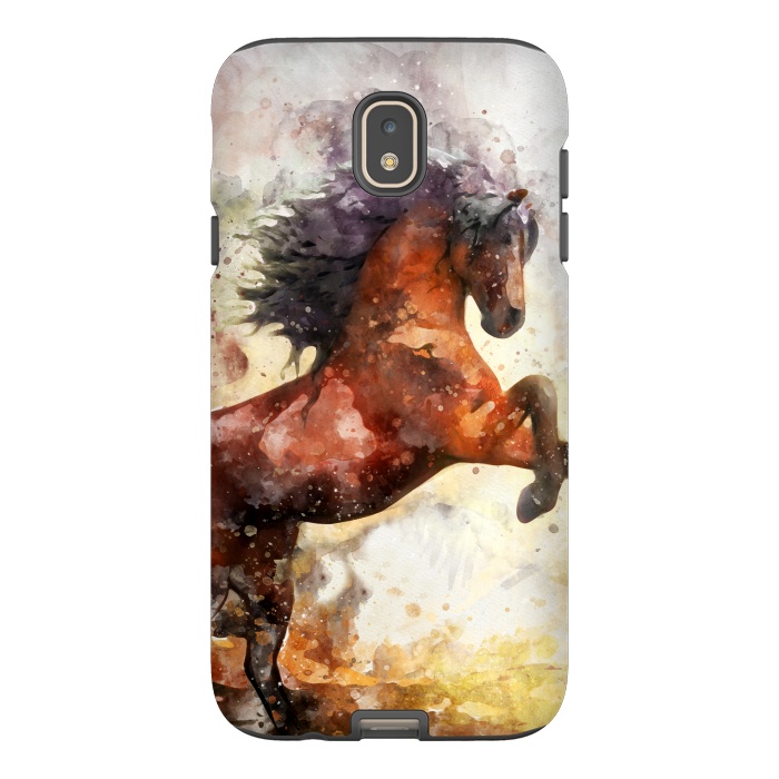 Galaxy J7 StrongFit Excited Horse by Creativeaxle