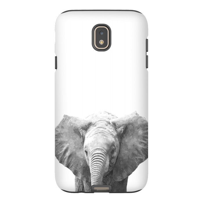 Galaxy J7 StrongFit Black and White Baby Elephant  by Alemi