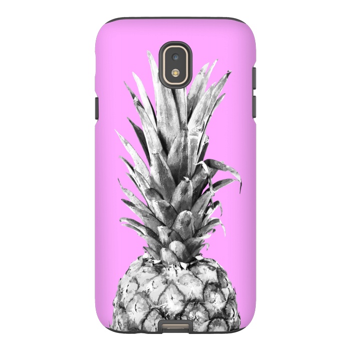 Galaxy J7 StrongFit Black, White, Pink Pineapple by Alemi