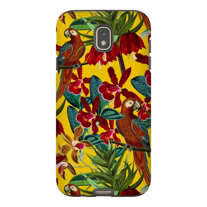 Galaxy J7 StrongFit Parrots in tropical flower jungle by  Utart