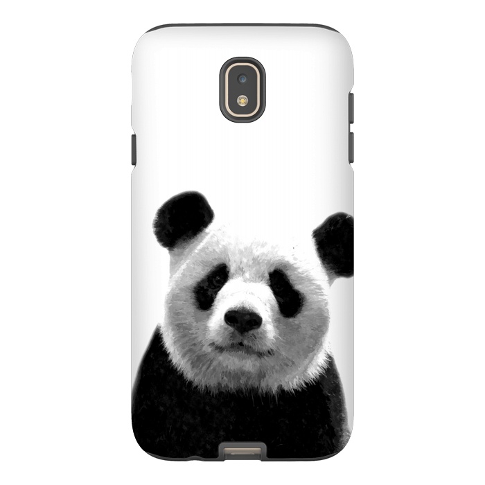 Galaxy J7 StrongFit Black and White Panda Portrait by Alemi
