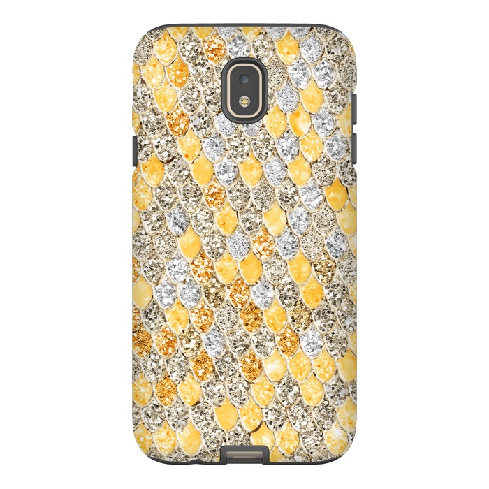 Galaxy J7 StrongFit Gold and Silver Sparkling Mermaid Scales by  Utart