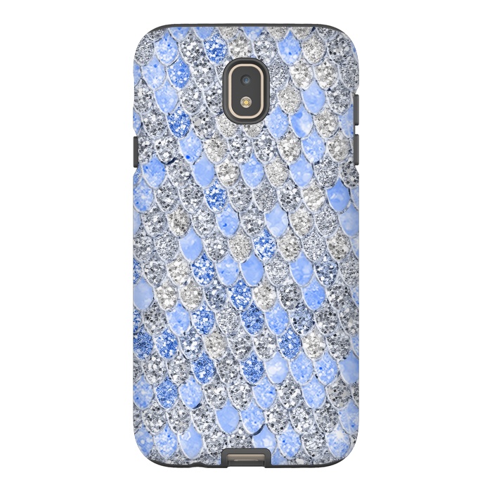 Galaxy J7 StrongFit Blue and Silver Sparkling Mermaid Scales by  Utart
