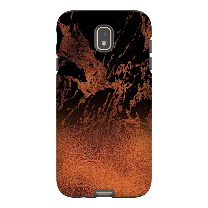 Galaxy J7 StrongFit Copper Gold and Black Marble  by  Utart