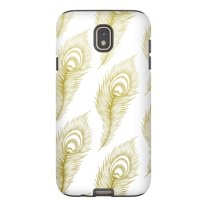 Galaxy J7 StrongFit Peacock Feathers by Barlena