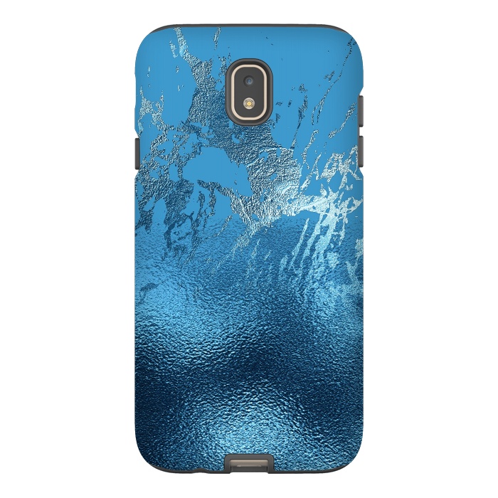 Galaxy J7 StrongFit Blue Metal and Marble  by  Utart