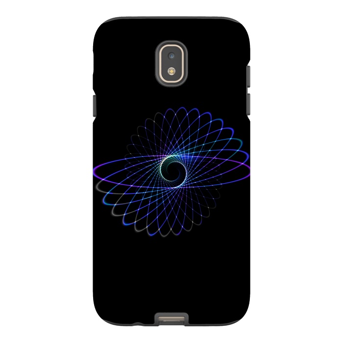 Galaxy J7 StrongFit Spirograph Object on Black by Andrea Haase