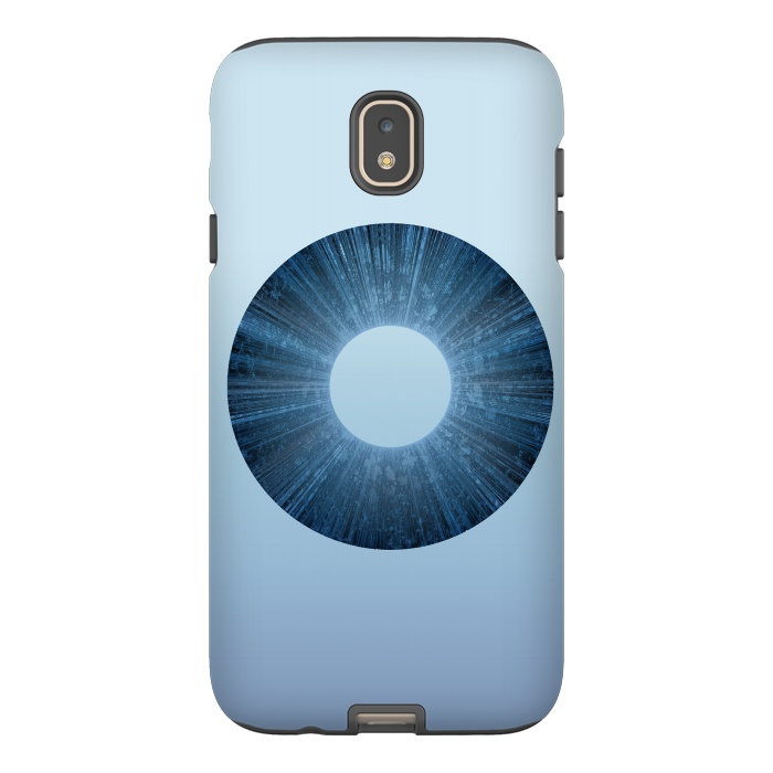 Galaxy J7 StrongFit Blue Iris Object by Andrea Haase