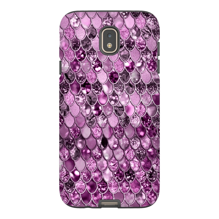 Galaxy J7 StrongFit Purple and Violet Trendy Shine Mermaid Scales by  Utart