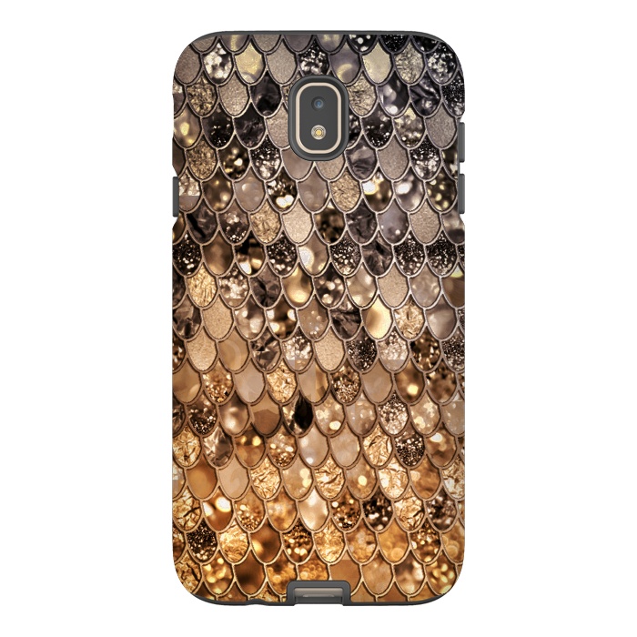 Galaxy J7 StrongFit Old Gold and Bronze Mermaid Scales Pattern by  Utart