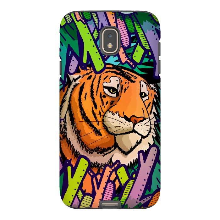 Galaxy J7 StrongFit Tiger in the undergrowth  by Steve Wade (Swade)