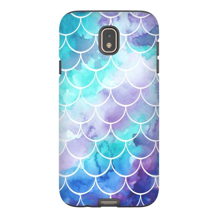 Galaxy J7 StrongFit Pastel Clouds Mermaids Tail by Becky Starsmore