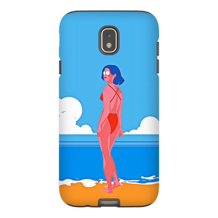 Galaxy J7 StrongFit Summer Girl at the Beach by DaDo ART