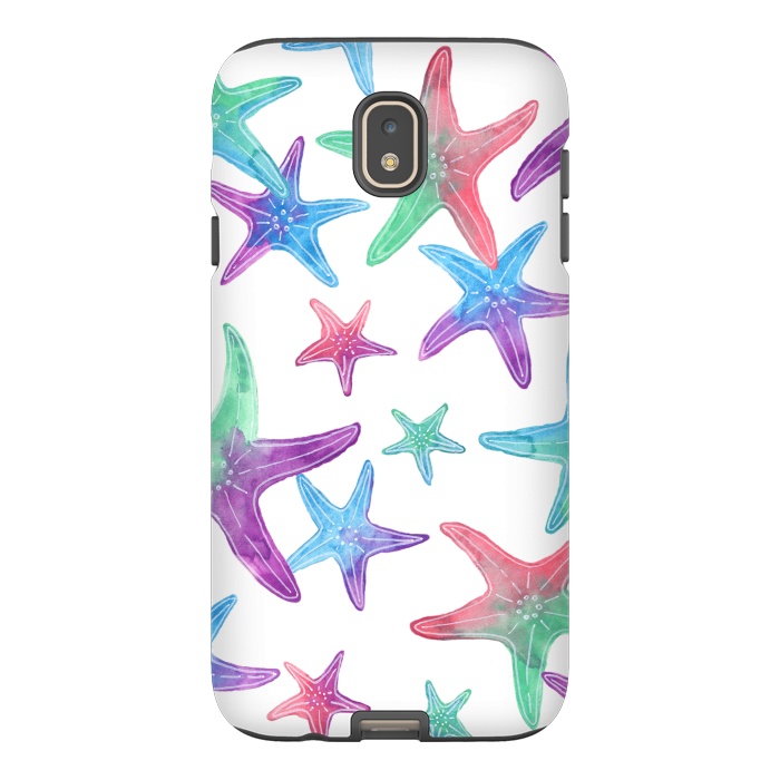 Galaxy J7 StrongFit Starfish Print by Becky Starsmore