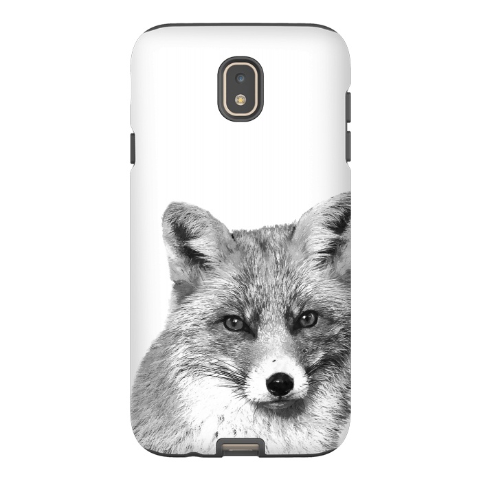 Galaxy J7 StrongFit Black and White Fox by Alemi